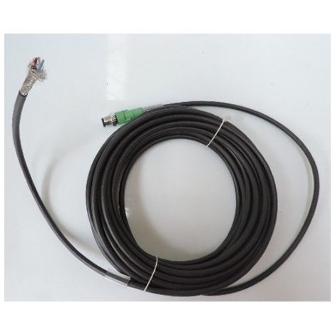 Câble pour capteurs/actionneurs 5 pôles connecteur mâle M12 / libre longueur 10m gris-noir SAC-5P-M12MS/10,0-PUR SH5 PHOENIX