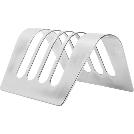 Porte-toast en acier inoxydable, facile à nettoyer, style vintage, antirouille, pour pain de mie, 2 pièces, 12,3 x 7,7 cm (1/5)