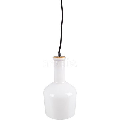 TRADE SHOP - Lampadario Pendente Lampada A Sospensione In Legno E Vetro Chiaro Moderno 7177 - (1/5)