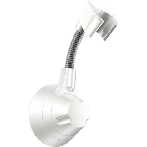 Porte-Sèche-Cheveux Mural Range-Souffleur À Ventouse Rotation 360°, hauteur réglable, rack sèche-cheveux avec rangement du cordon Pour Cuisine, Salon, Coiffage À Chaud (1/5)