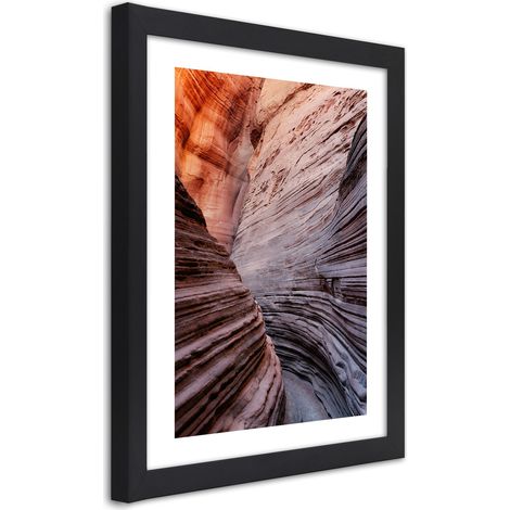 Quadro con cornice, Passare tra le rocce - 20x30 (1/5)