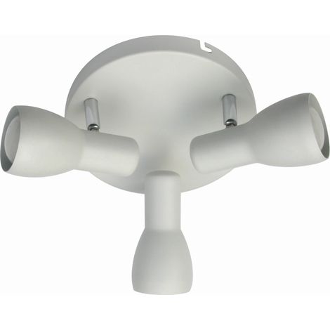 Plafoniera Candellux Picardo bianca metallo 29 cm 3xE14