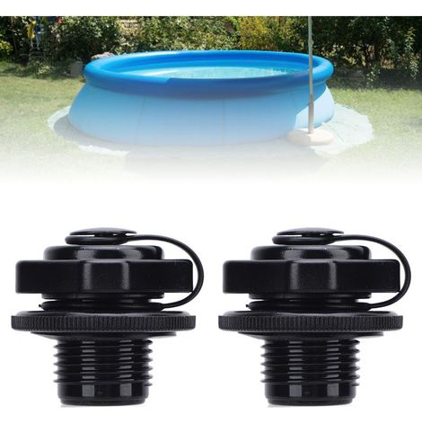 Chapeau de Valve de Remplacement pour Baignoire Gonflable ABS Robuste Anti Fuite G3/4 F4C009B 2 Pièces (1/5)