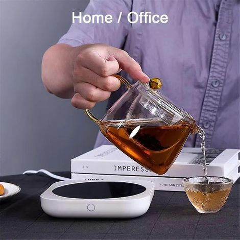 Chauffe-tasse électrique pour lait et thé, idéal pour la maison (prise européenne). (1/5)