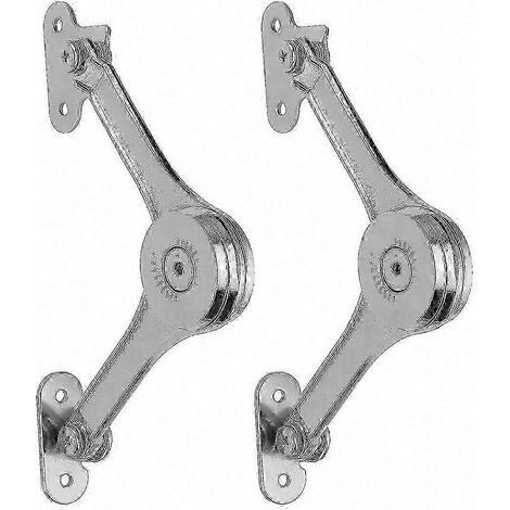 2 Scharniere mit Soft-Close-Funktion für Küchenschränke, verstärkte Unterstützung zum Offenhalten des Deckels, 2er-Pack, maximale Sicherheit (1/5)