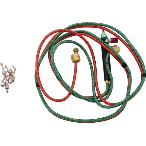 Mini chalumeau à gaz pour soudage et brasage, outil oxyacétylénique pour métaux et acier inoxydable, kit d'outils de soudage et de brasage (1/4)