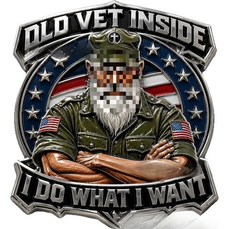 New I DO WHAT I WANT Car Emblem - A car emblem you can choose as you like.