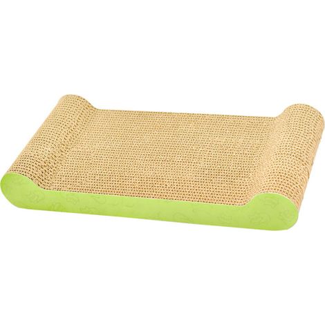 Griffoir/lit pour chat en forme d'os, résistant aux griffures, durable et confortable, en carton pour chats et chatons. (1/4)