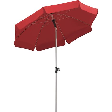 Parasol Locarno, Rouge, env. 150 cm Ø, en 8 Parties, Rond (1/5)