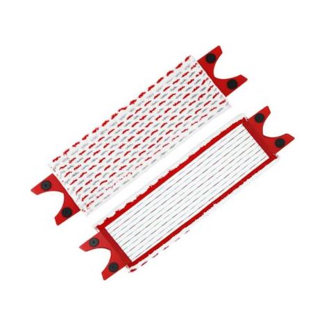 royaluxe-2 pièces housses de rechange microfibre haute qualité pour balai serpillière vileda ultramat xl – 51x14 cm, pour taches de nettoyage, lavage sol (1/5)