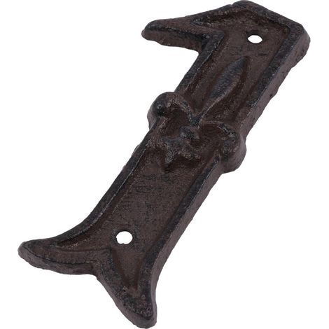 Cast Iron Retro House Door Numbers Easy to Read and Easy to