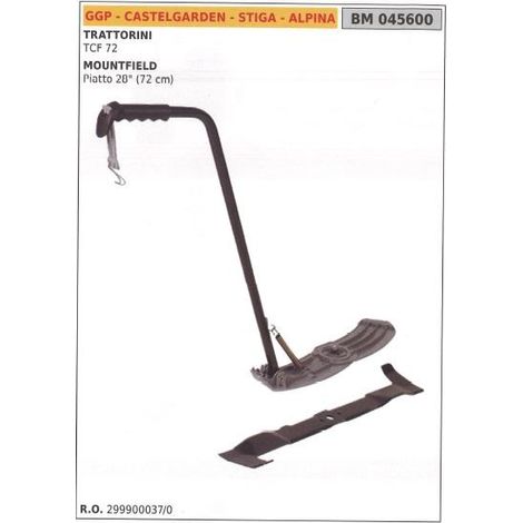 GGP kit mulching tractor cortacésped TCS 72 045600