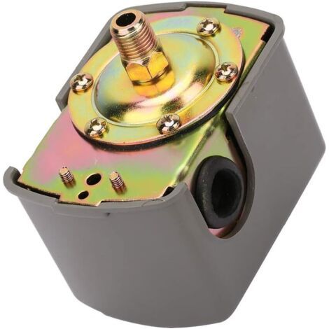 Contrôleur de pompe à eau 0.8-5.0bar Commutateur de Pression de Puits D'eau de pression de pompe à eau Double pôle de ressort réglable G1/4 "Pompe à Eau de Jardin d'injection Auto-Amorçante (1/5)