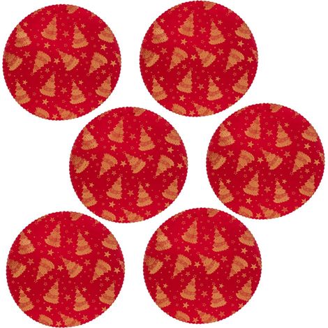 Lot de 6 sets de table en velours SAPIN (1/3)