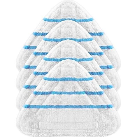 4 Universal Steam Mop Pads – Pack of 4 Washable Microfiber Pads, Compatible with Silvercrest & All Models