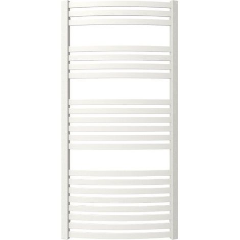Scaldasalviette ad acqua calda bianco 1760mm di altezza e 400mm di larghezza - 697 Watt - DEX1760/400ZXB