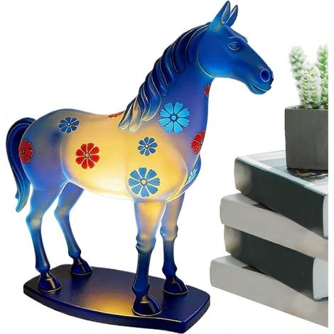 Veilleuse Cheval Lampe de table décorative LED lampe à illusion 3D chevaux pour chambre enfant bureau cadeau anniversaire maison (1/5)
