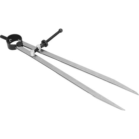Compas diviseur réglable avec ressort et molette, traçage et marquage sur cuir, outil de mesure précis, 250mm, étau de traçage (1/5)