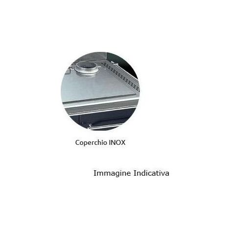 Focus CLF90 Coperchio per Cucina a Gas Serie Clf 90 Larghezza 90 cm Inox colore Inox