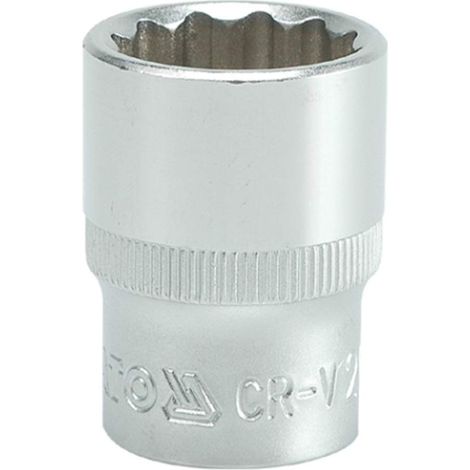 Stecknuss 20 mm 1/2" kurz, 12-kant, Chrom-Vanadium