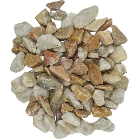 PACK +/- 1T (2 X 500Kg) Gravier de Marbre Rose d'Espagne Ø 8/16 mm - Livraison STANDARD (1/5)