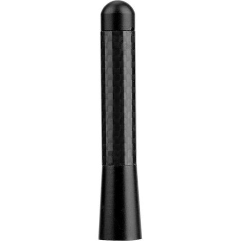 3-Zoll-Kurzantenne aus Kohlefaser mit Schraubgewinde für universelle Fahrzeugmodifikationen (Schwarz)