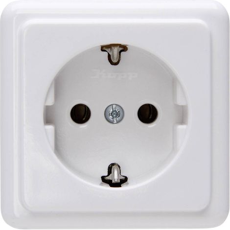 Kopp Presa schuko Superficie Standard Bianco artico 101802000 1 pz. (1/3)