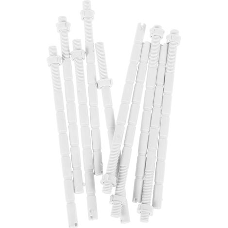 Bouton de Chasse D’eau Wc, Tiges Filetées Rallongées 10 Pièces (1/5)