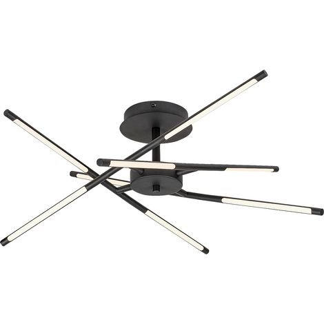 Plafoniera LED Rabalux Henli moderna nera 30W 76cm (1/5)