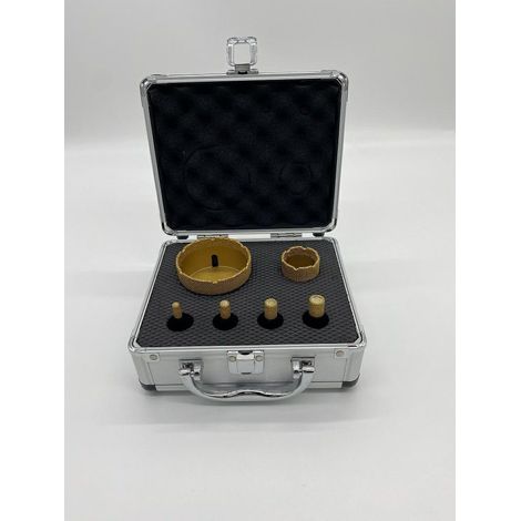 Set di punte a corona diamantate M14 6 8 10 12 35 68mm per foratura a secco, professionali indiani (1/3)