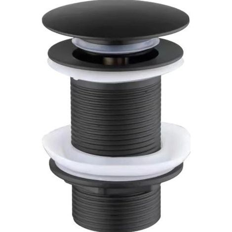 Bonde de lavabo clic-clac en laiton – Mécanisme silicone étanche – Installation simple pour éviers sans trop-plein – Durabilité et résistance à la rouille (1/5)