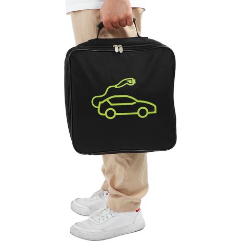 SJLERST EV Câble Sacs de Rangement Voiture électrique Cas par câble Carry Parfait pour câble EV de Charge Câbles et chargeurs Portables EV (1/5)