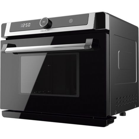 3-in-1-Dampfbackofen mit Dampffunktion, Umluft und Fritteuse, 40 Liter Fassungsvermögen, 7 Garfunktionen, Selbstreinigungsfunktion, Grill und 2400 W Leistung. (1/5)