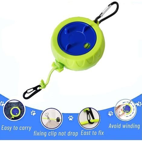 Wäscheleinen-Set, verwicklungsfrei, ausziehbar, zum Trocknen von Wäsche, im Badezimmer, beim Camping, 10 m langes Set tragbarer, verwicklungsfreier Wäscheleine (1/4)
