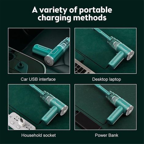 Aspirateur portable sans fil pour voiture – 29 000 Pa, aspirateur sec et humide avec réservoir à poussière, batterie intégrée (1/3)