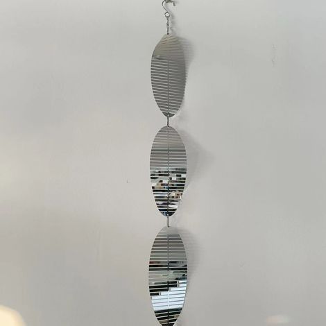Bird and sparrow repellent device - weatherproof decoration - suitable for balconies and gardens, 2-piece set (1/4)