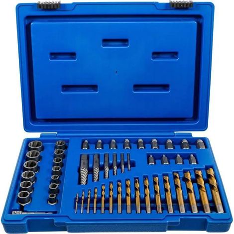 Bgs Juego de extractor de acero 49 piezas compacto