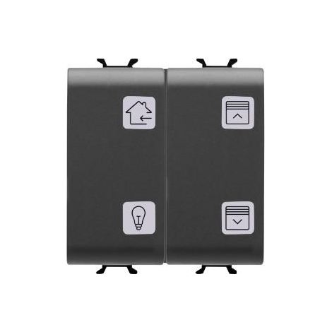 PULSANTIERA 4 CANALI KNX - NERO GEWISS GW12787