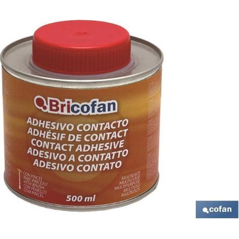 Bote Adhesivo Contacto Bricofan con Pincel (500ml)