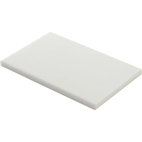 Planche à découper PEHD 500 Blanc 40x30x2 cm - Matériel CHR Pro