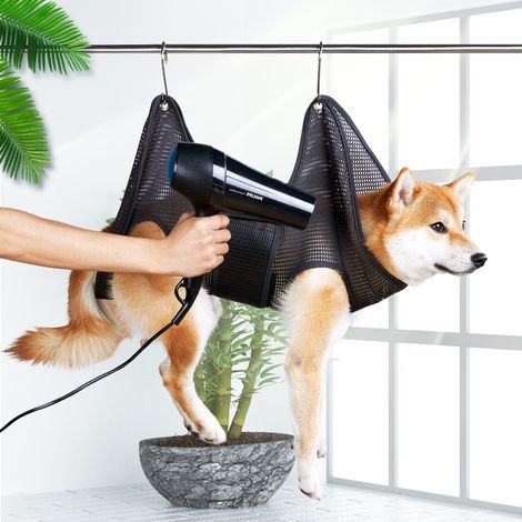 Dog and Cat Grooming Hammock, Pet Grooming Bag, Breathable, Bathroom Accessories（M） (1/5)