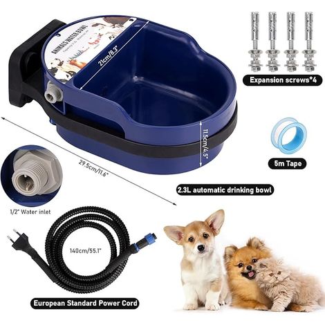 Abreuvoir pour Chevaux, Électriquement, Automatique avec Flotteur, 220 Volt, pour Chèvres, Bovins, Chiens et Volaille (1/3)