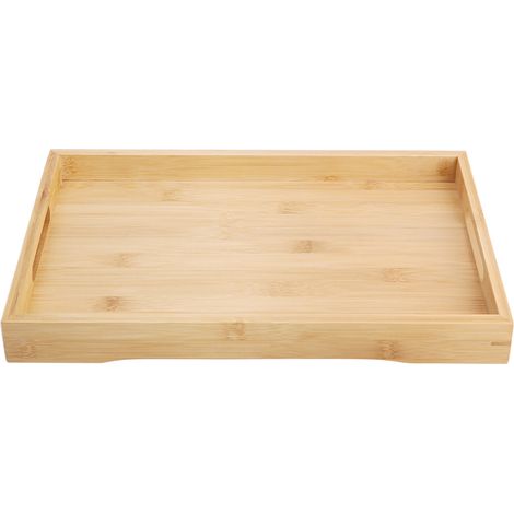 Plateau de service en bambou massif de style japonais pour fruits, thé et petit-déjeuner (2810,23cm) (1/5)