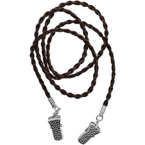 Porte-bavoir à pince, porte-serviettes flexible et portable pour personnes âgées-Brown (1/5)