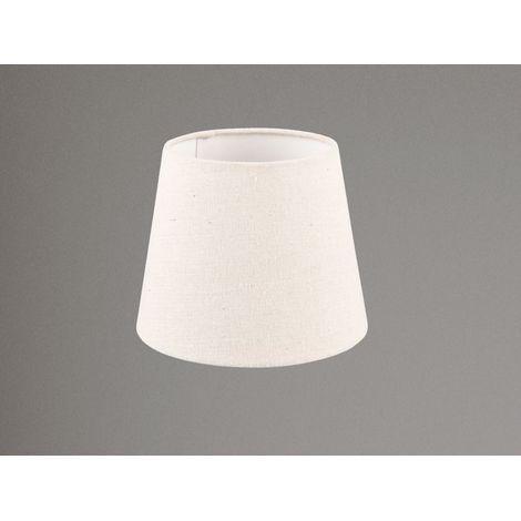 Stoff Lampenschirm NELDE Creme Weiß für E14 Tischleuchten Gestelle, Ø 16cm klein (1/5)