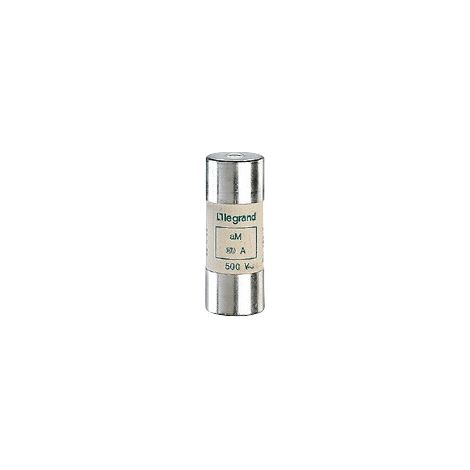 Cartouche industrielle cylindrique type aM 22x58mm sans percuteur 125A LEGRAND 015097