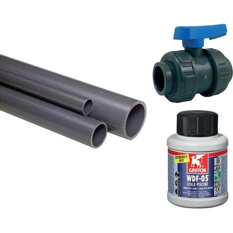 Pack PVC pression U ø50 avec colle offerte