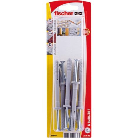 Tassello chiodo N 8x80/40 F K Nv - Fischer