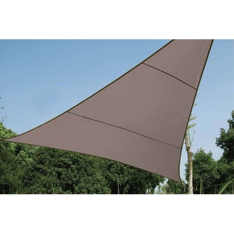 Perel Telo ombreggiante triangolare taupe 5x5x5 m in poliestere (1/4)
