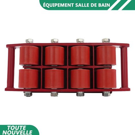 WAOBDLA 6T/13227 Lbs Charge Machinery Patinage Dolly Machinery Mouvement Patinage 360° Mouvement de machines rotatives Patinage (1/5)